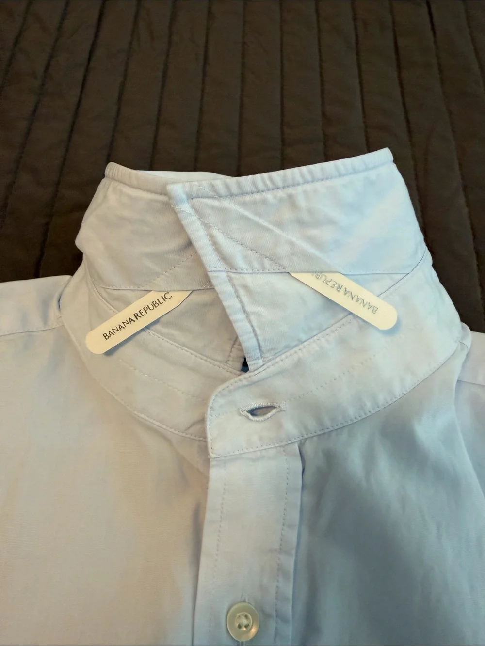 Banana Republic Light Blue Men's Dress Shirt - Button Front - Slim Fit